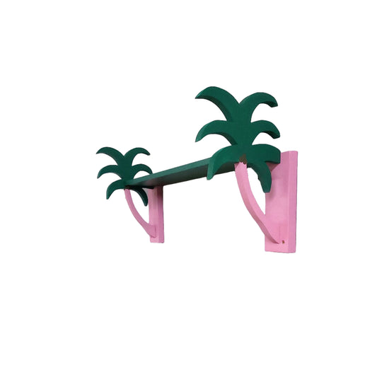 Pink & Green Palm Tree Shelf