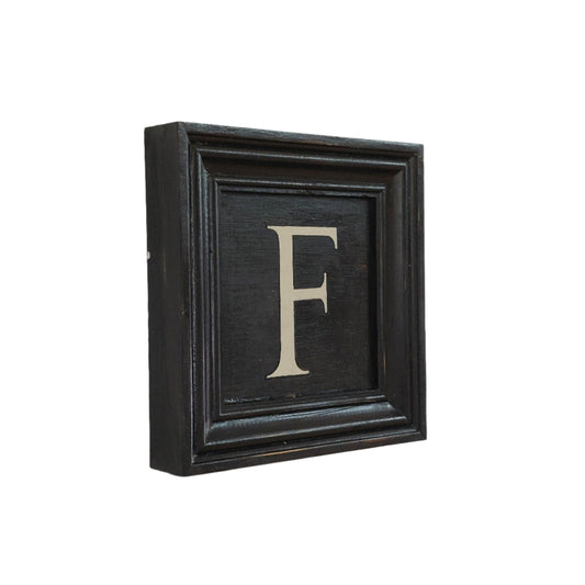 Letter F - White