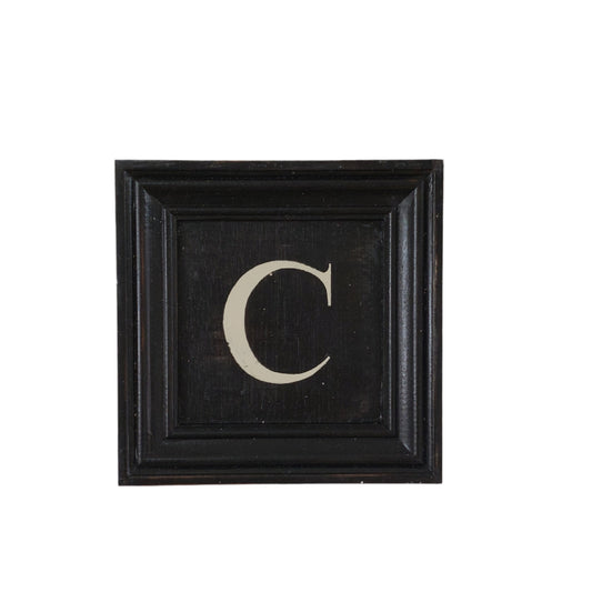 Letter C - White