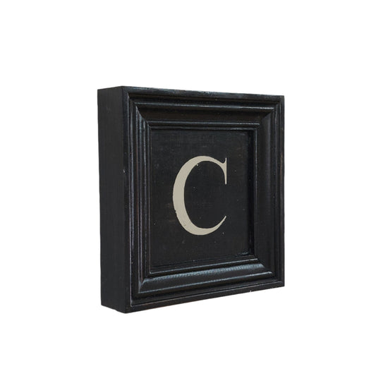 Letter C - White