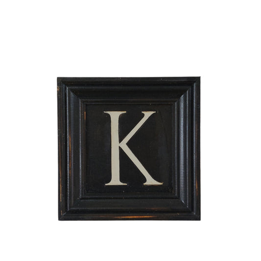 Letter K - White