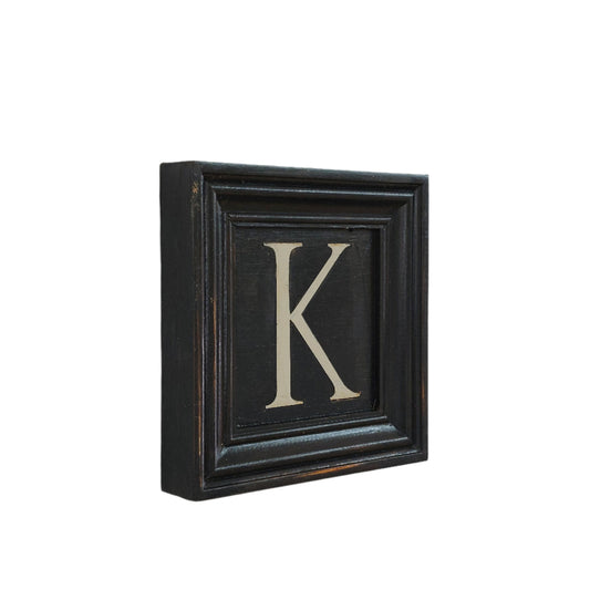 Letter K - White