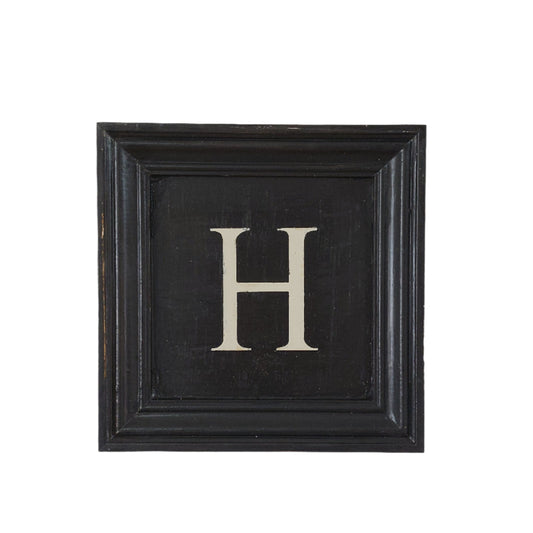 Letter H - White