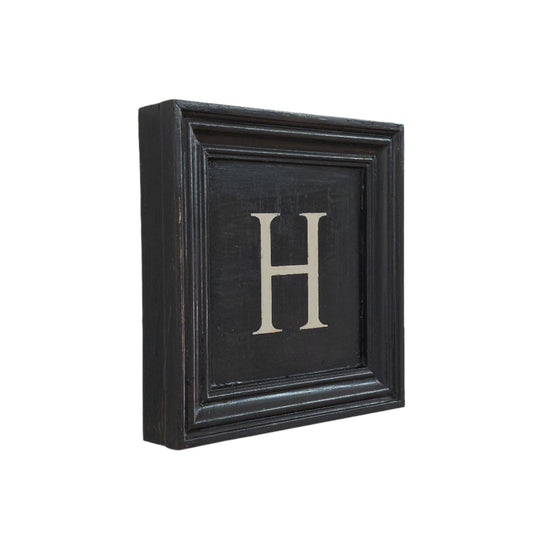 Letter H - White