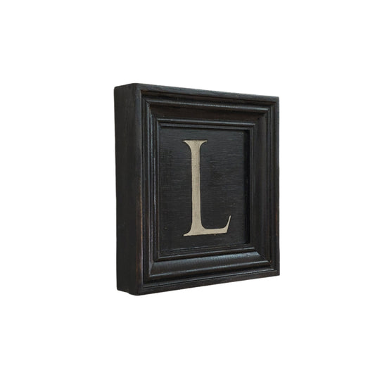 Letter L - White