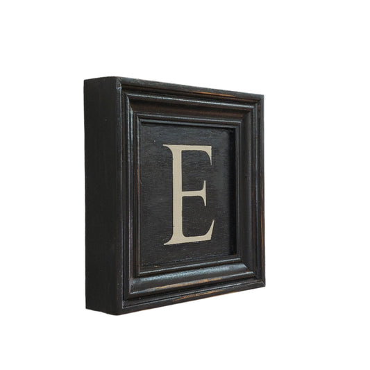 Letter E - White