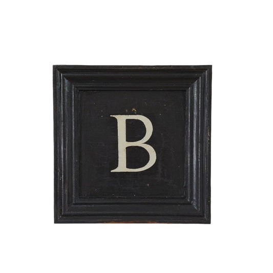 Letter B - White