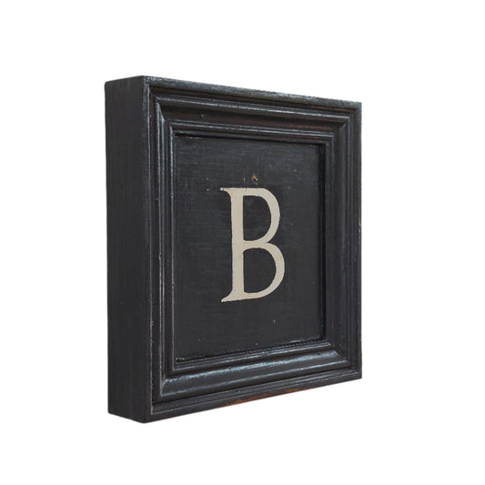 Letter B - White