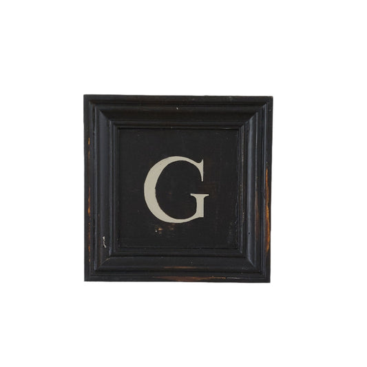 Letter G - White