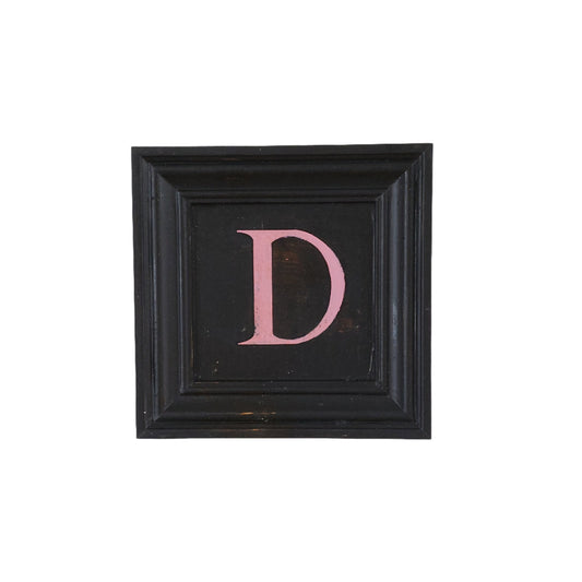 Letter D - Pink