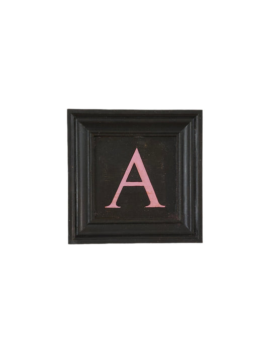 Letter A - Pink