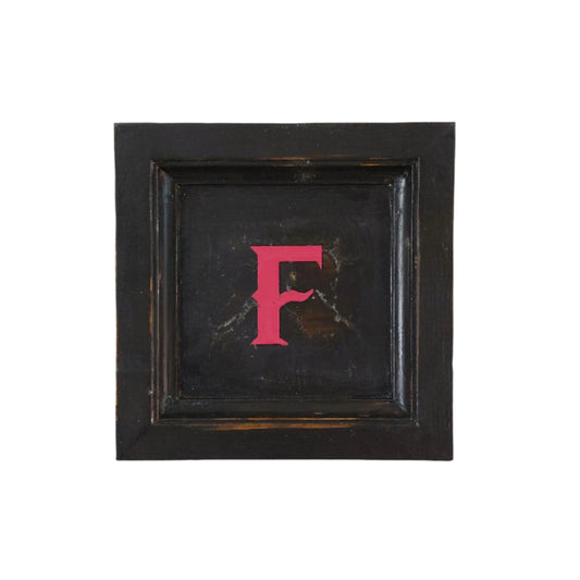 Letter F - Dark Pink