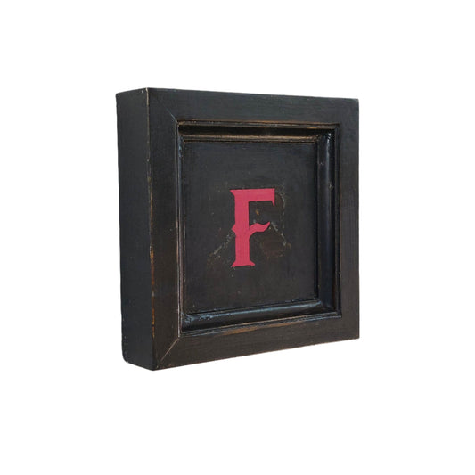 Letter F - Dark Pink