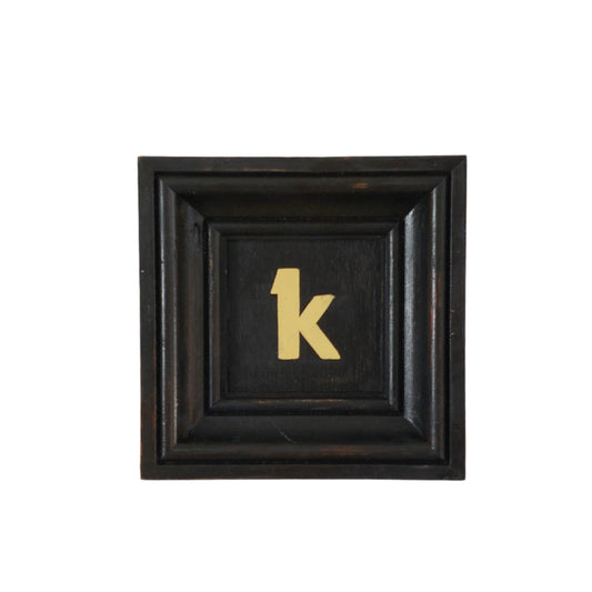 Letter K - Yellow