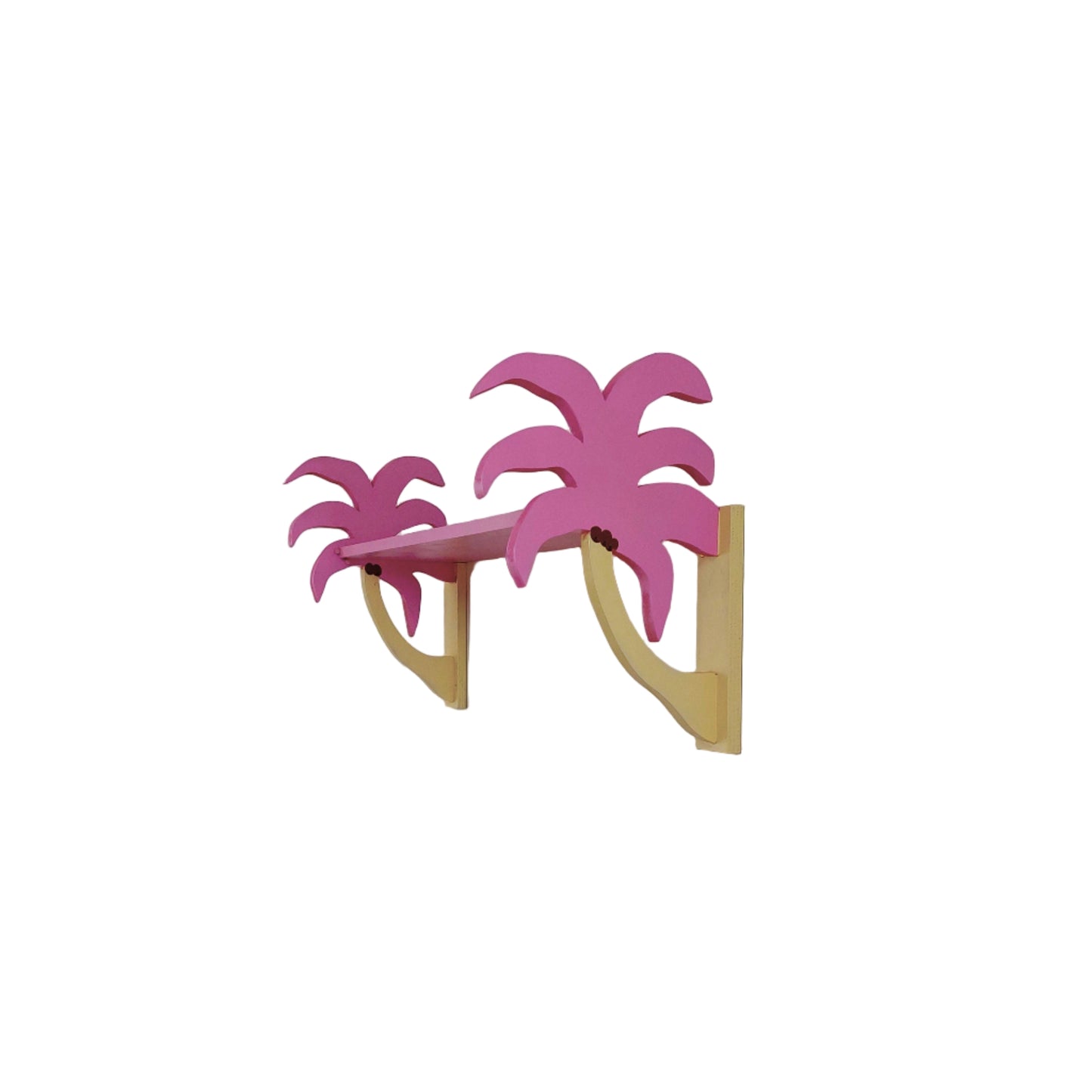 Palm Tree Shelf - Pink & Beige