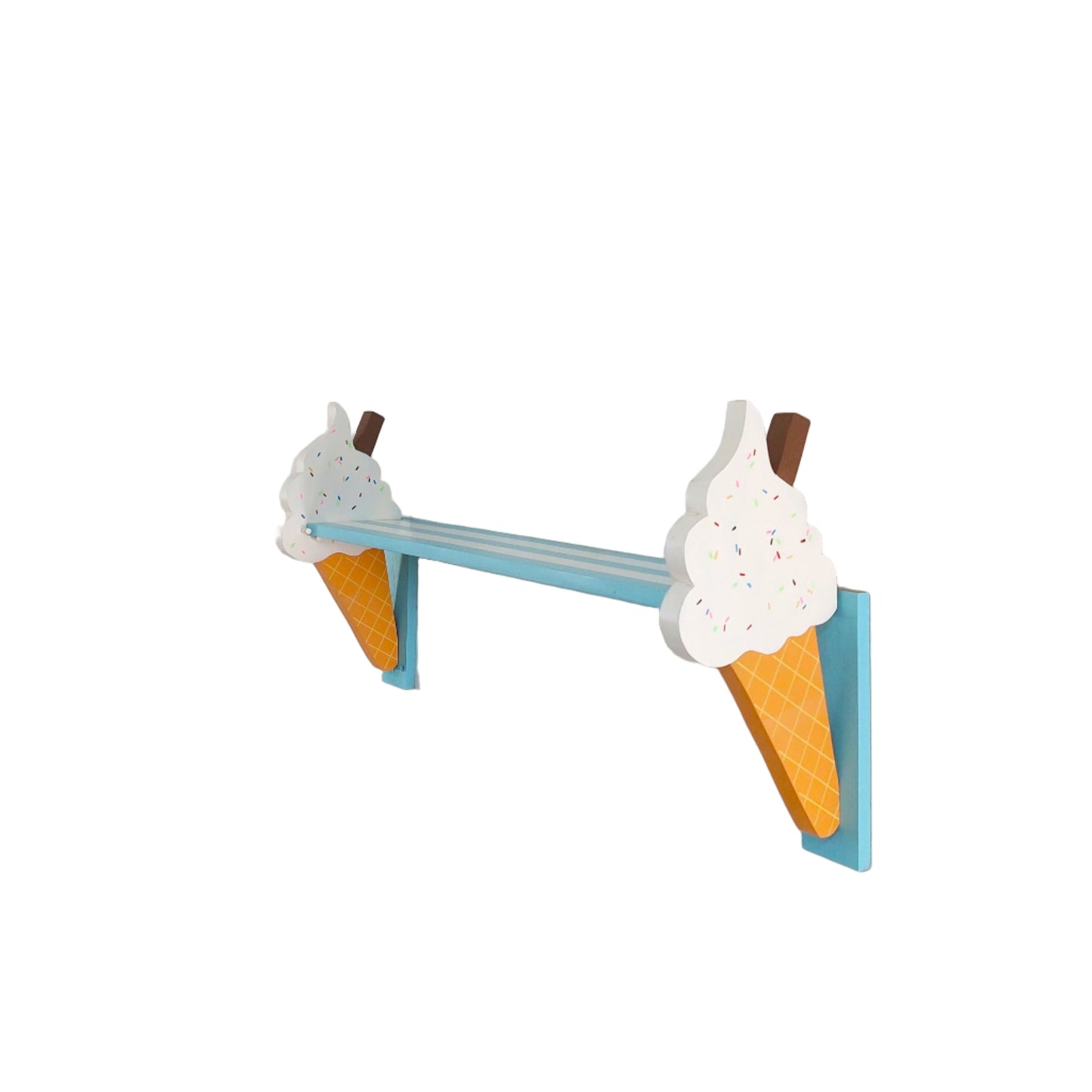 Ice Cream Shelf - White & Blue