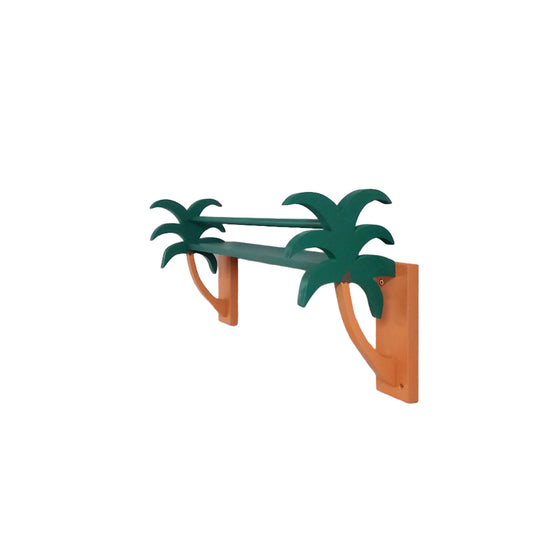 Palm Tree Bookshelf - Brown & Green