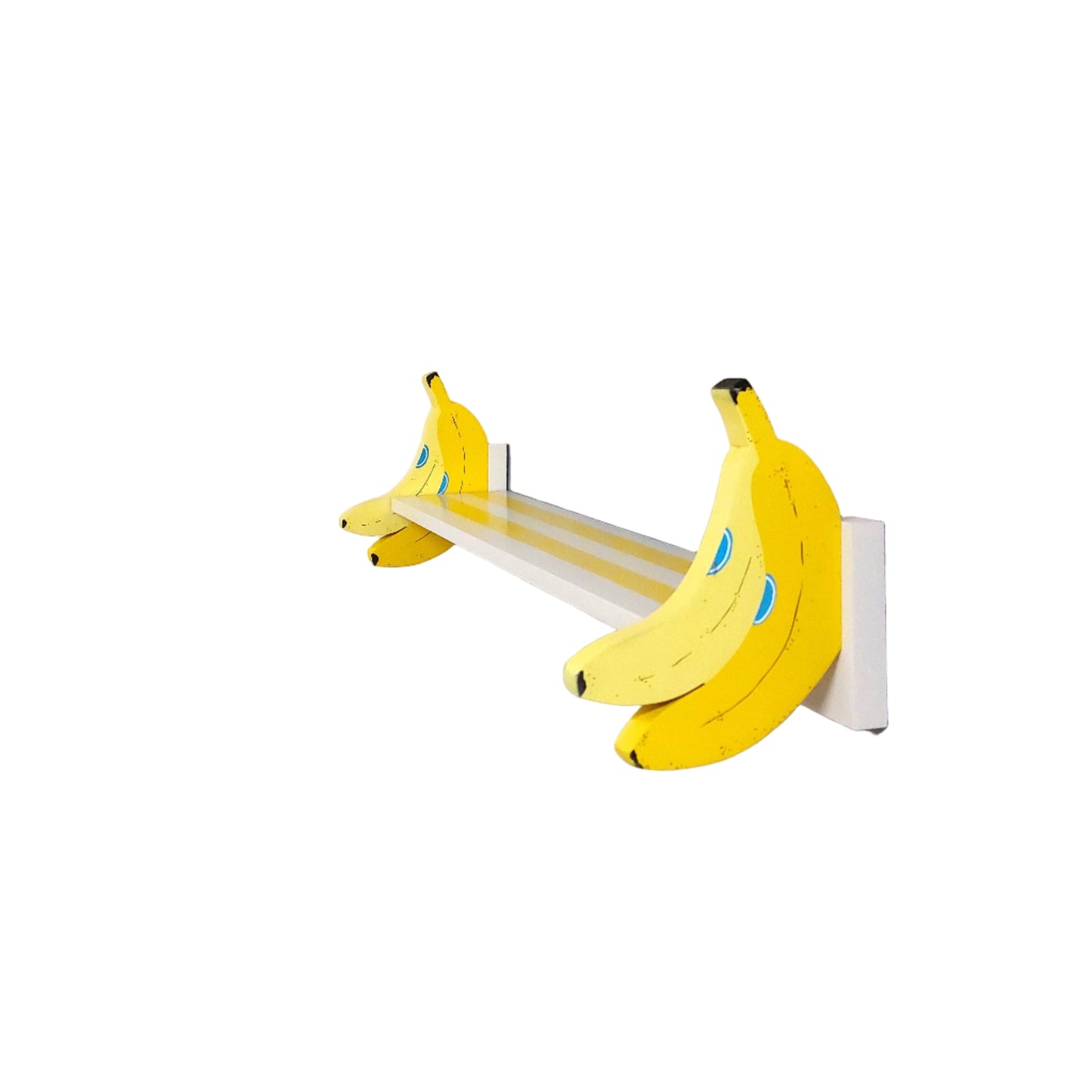 Bananas - Yellow & White Striped Shelf