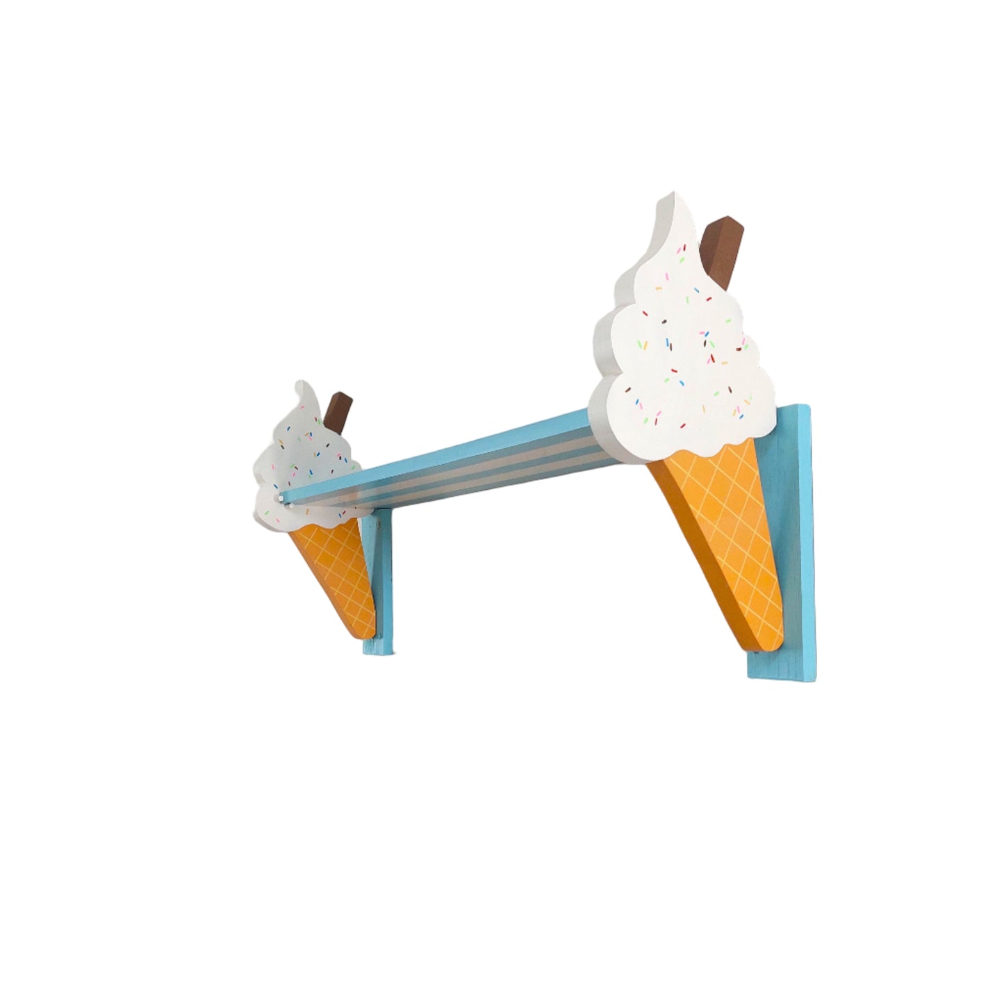 Ice Cream Shelf - White & Blue