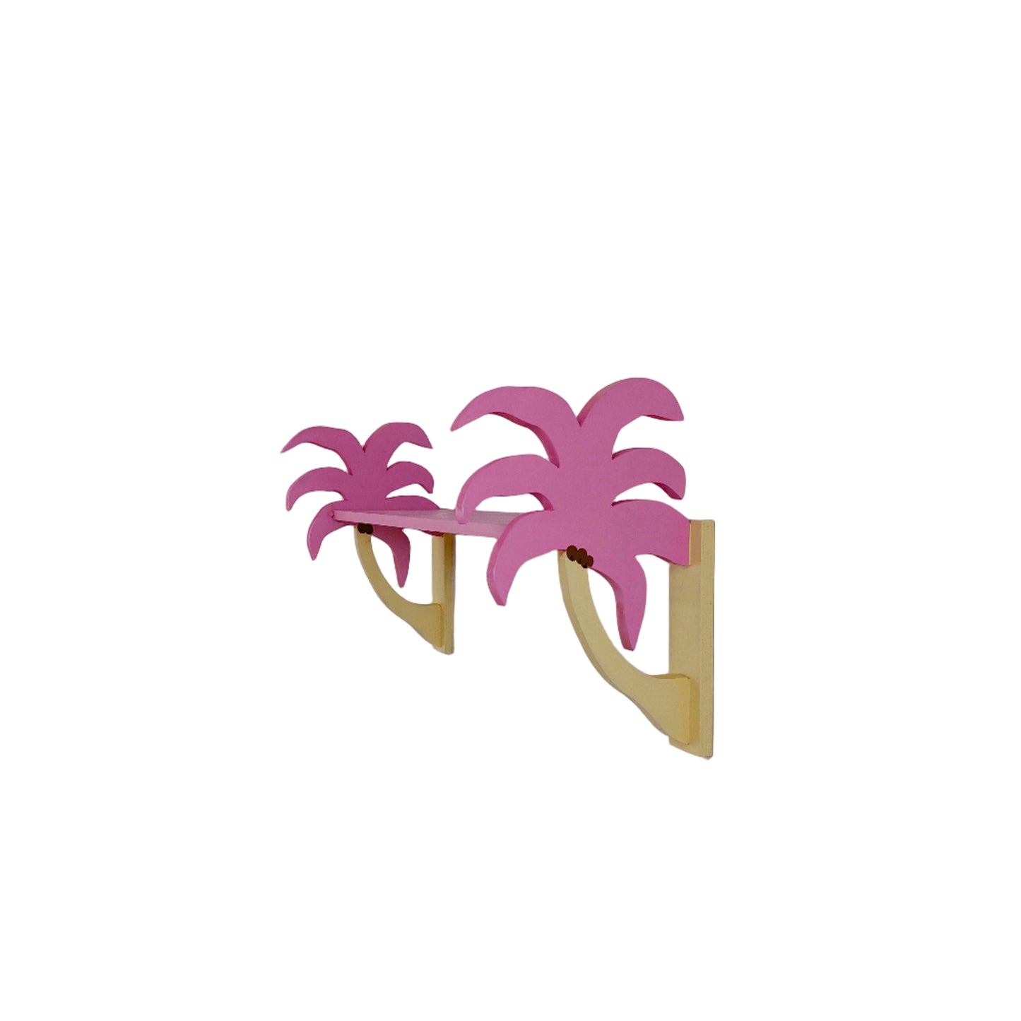 Palm Tree Shelf - Pink & Beige